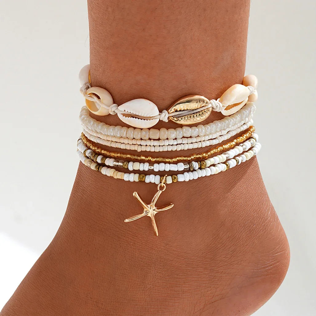 Boho Charm Anklet Set