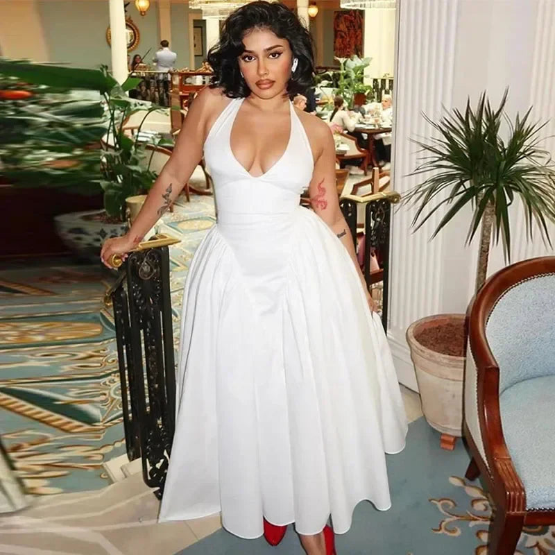 Elegant White Maxi Dress