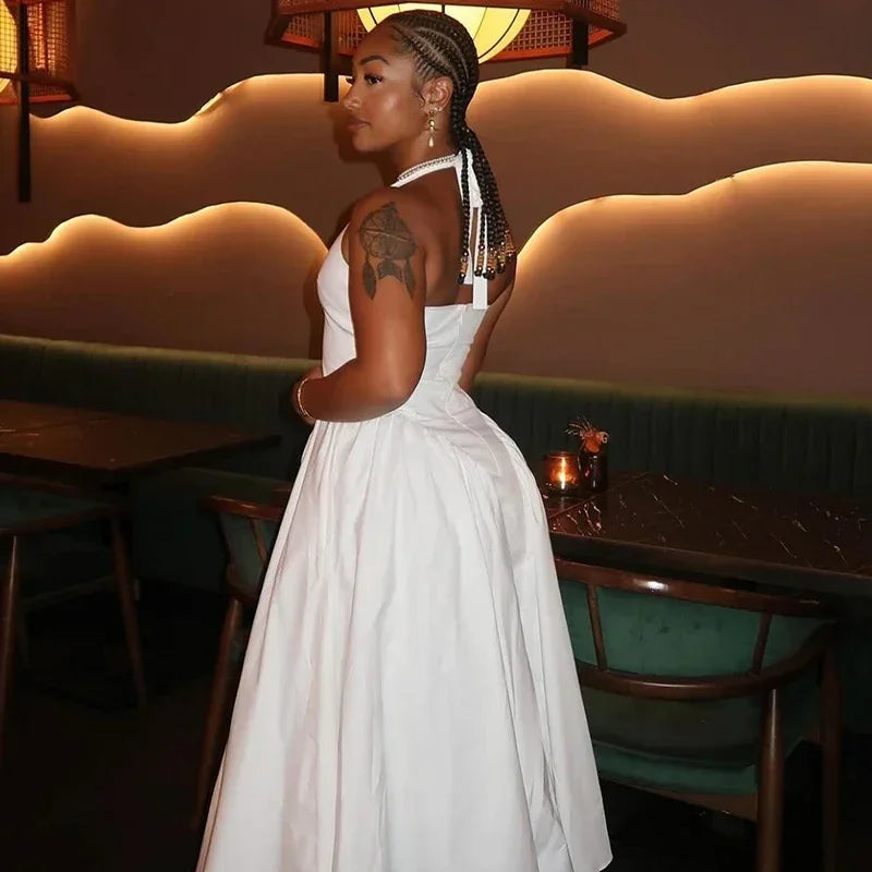 Elegant White Maxi Dress