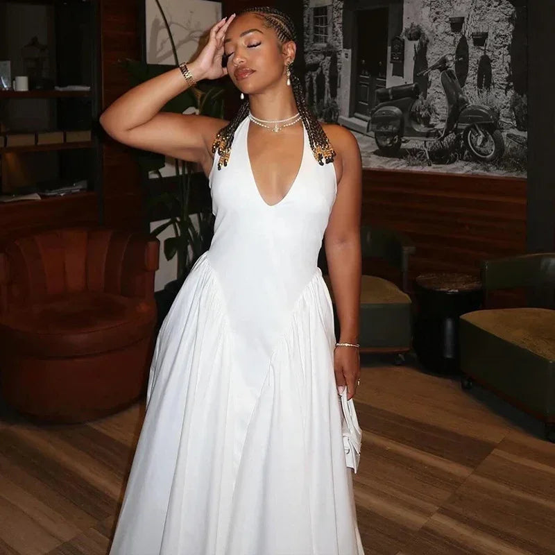 Elegant White Maxi Dress