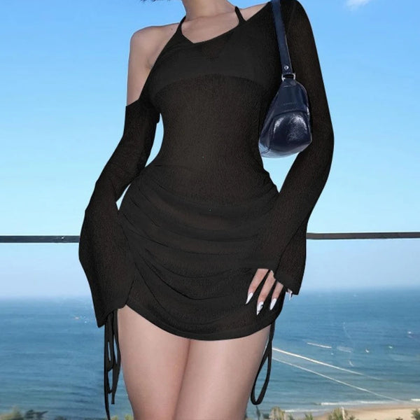 Chic Ruched Mini Dress
