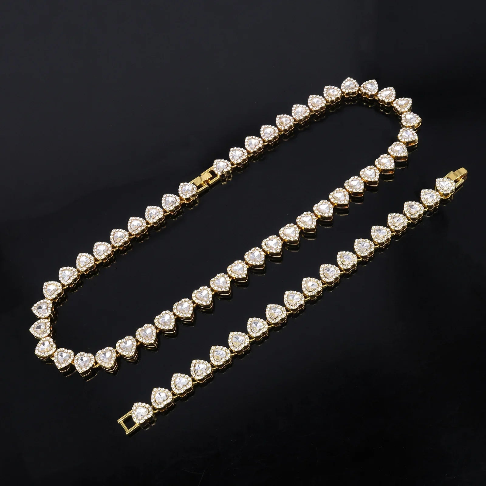 Gleaming Heart Jewelry Set